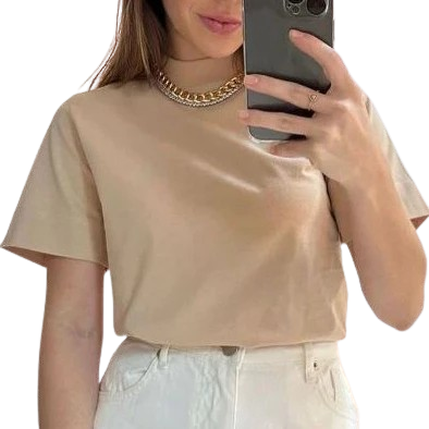 Kit com 3 Blusas Femininas de Gola Alta